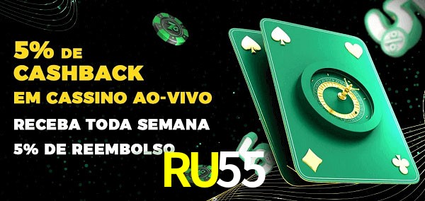 Promoções do cassino ao Vivo RU55